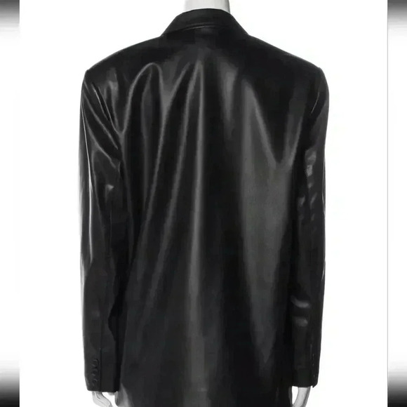 Maria Vittoria Paolillo Vegan Leather Blazer - Picture 3 of 4